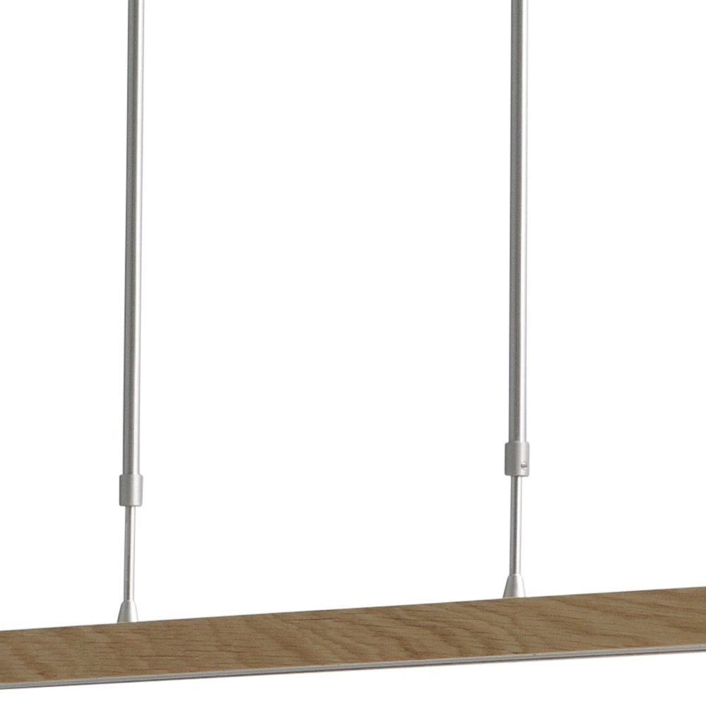 Hanging lamp Oak nickel with wood 104cm Masterlight 8718121192215