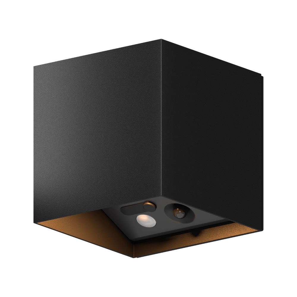 Up & downlighter Volterra black USB-C rechargeable