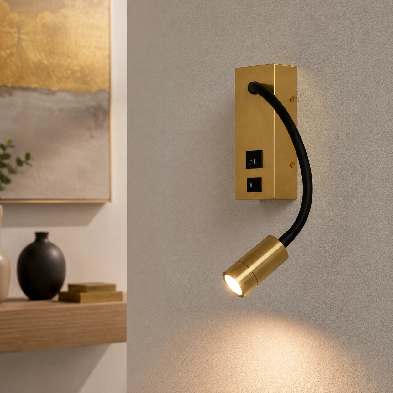 Bedside lamp Easy gold