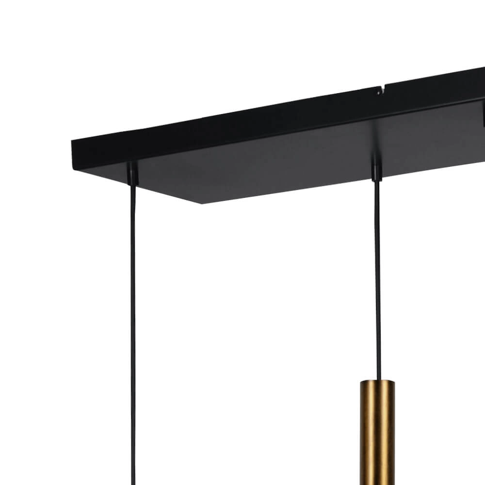 Hanging lamp Bella 2 Antique brass with gold glass Masterlight 8718121339054