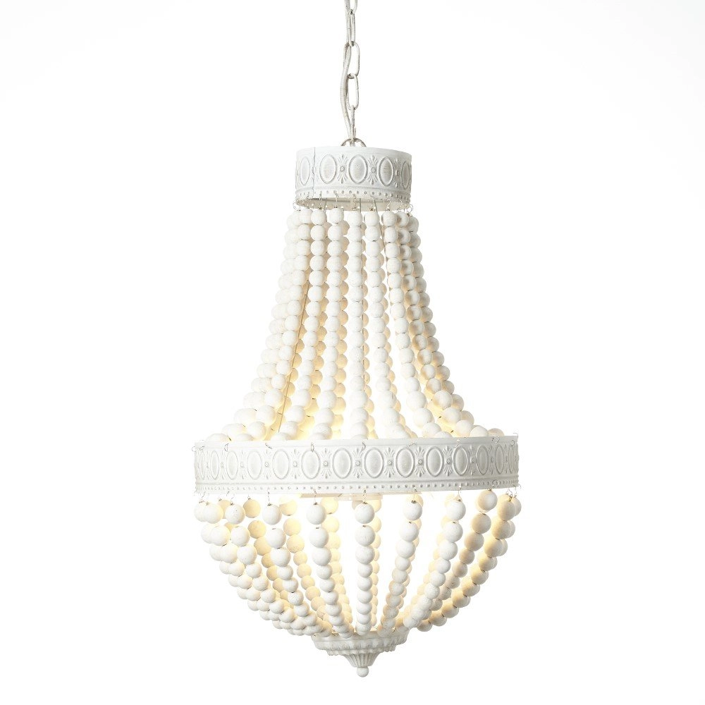 Wooden chandelier Liba