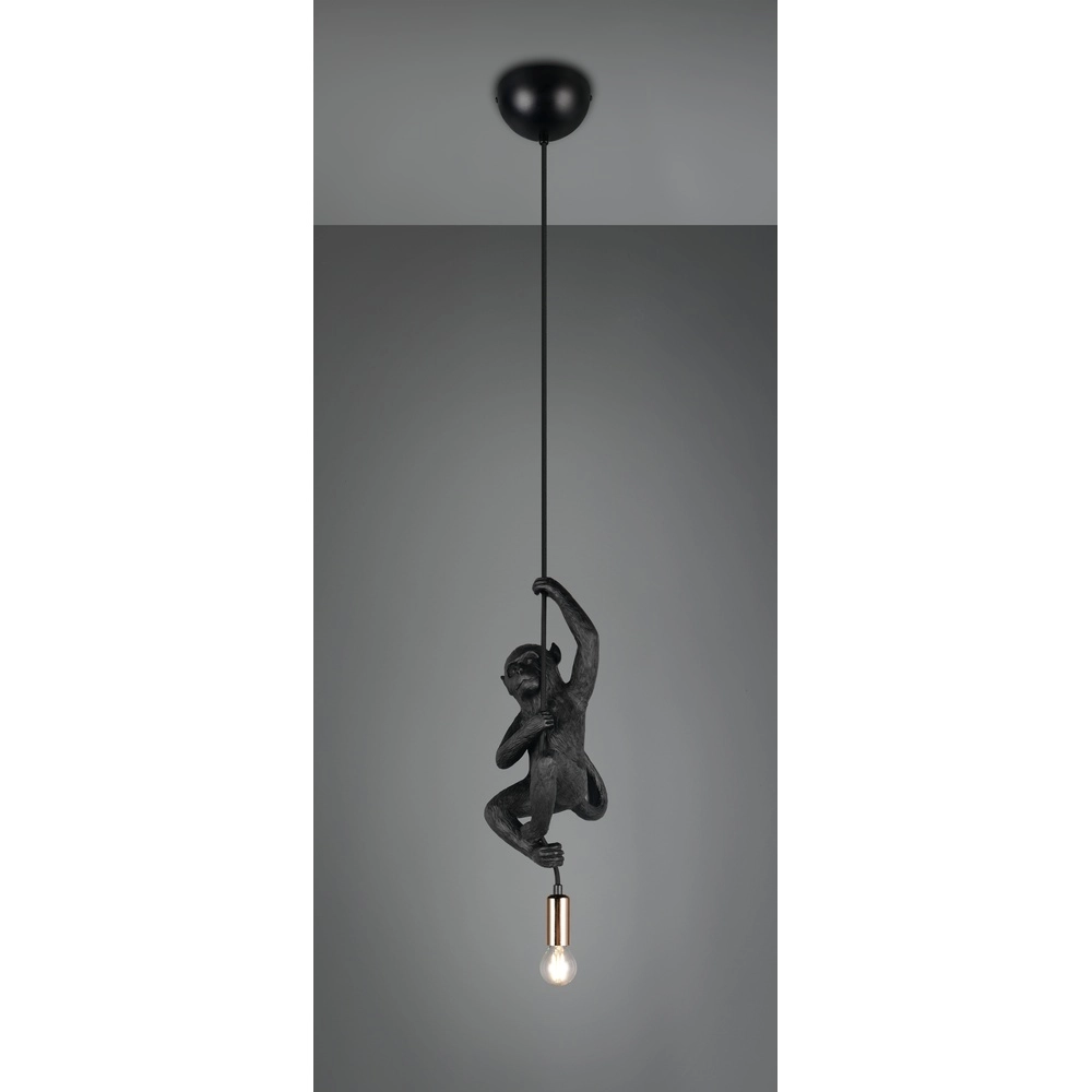 Pendant lamp Fips monkey black Trio 4017807667981