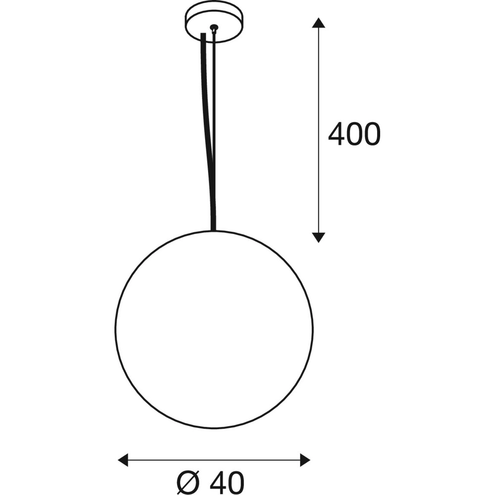 Pendant lamp black Sun Ø 40cm SLV 4024163300285