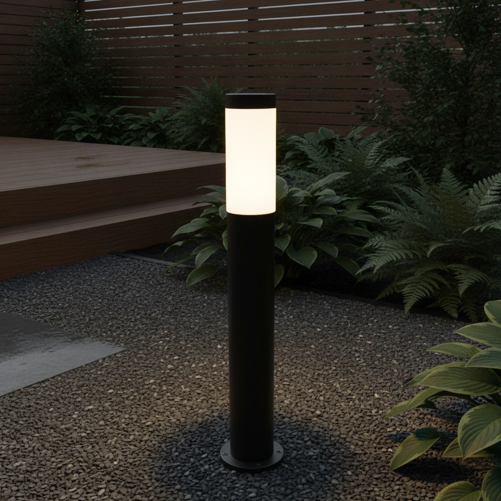 Standing outdoor lamp black Manila 65cm - black