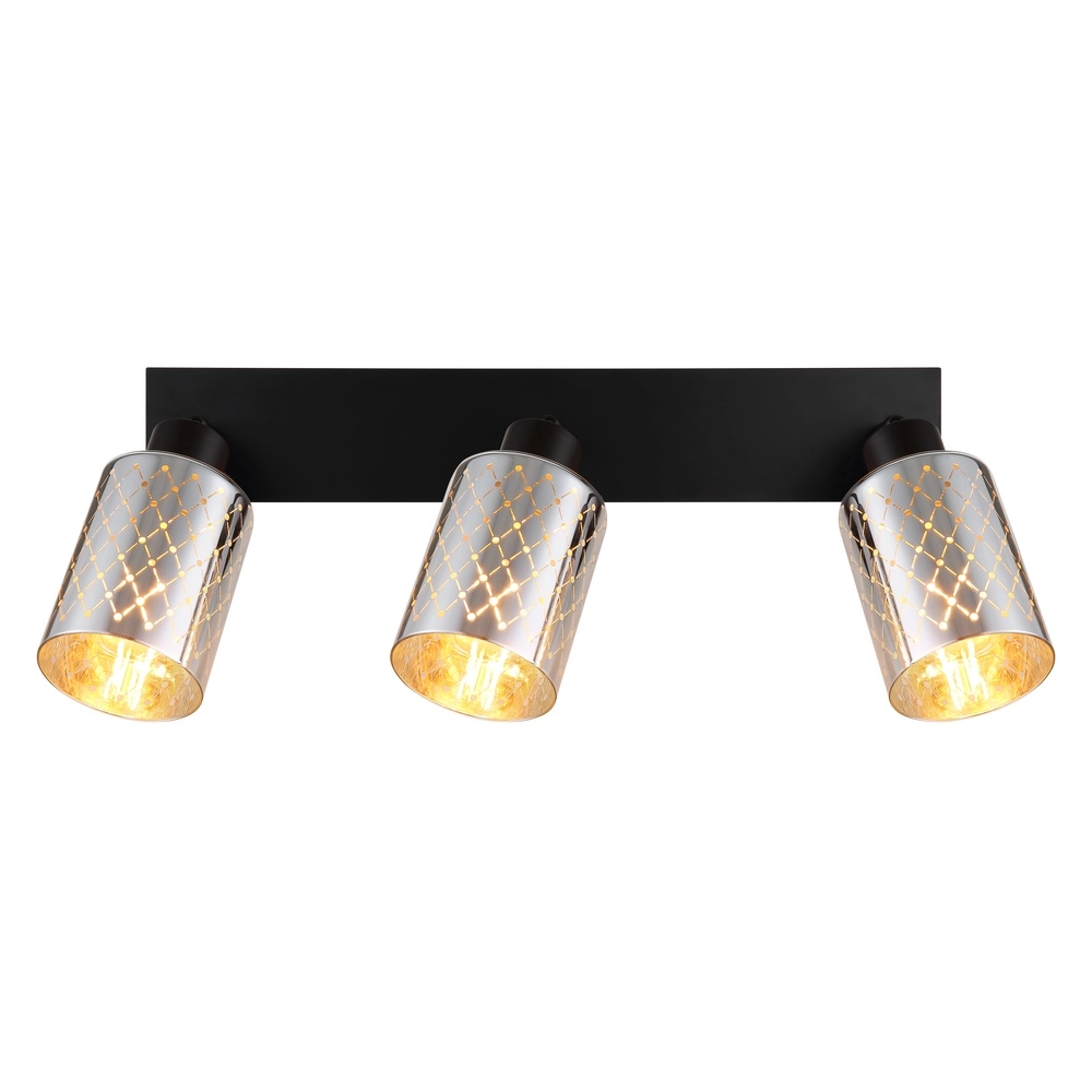 Design ceiling lamp Alonso 3-light black Globo 9007371569250