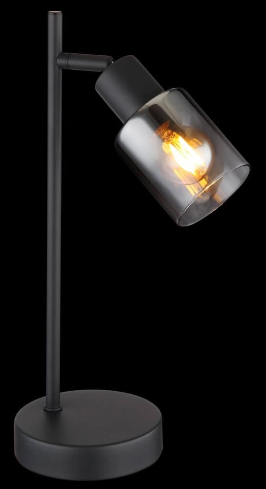 Table lamp Hubertus with smoke glass Globo 9007371446025