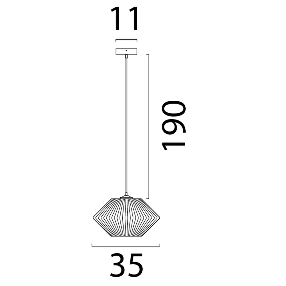 Japandi pendant lamp Bicono Ø 35cm Masterlight 8718121352732