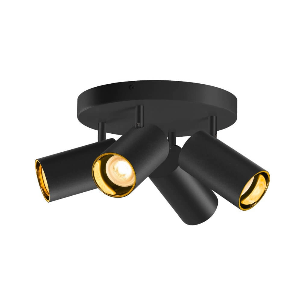 4-light surface-mounted spot Asto Tube black - 4x GU10 SLV 4024163266116