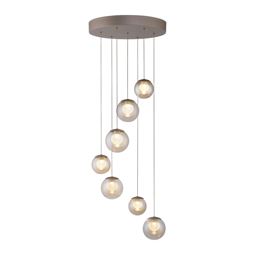 7-light pendant lamp Pure Popup Bronce Paul Neuhaus 4012248396681