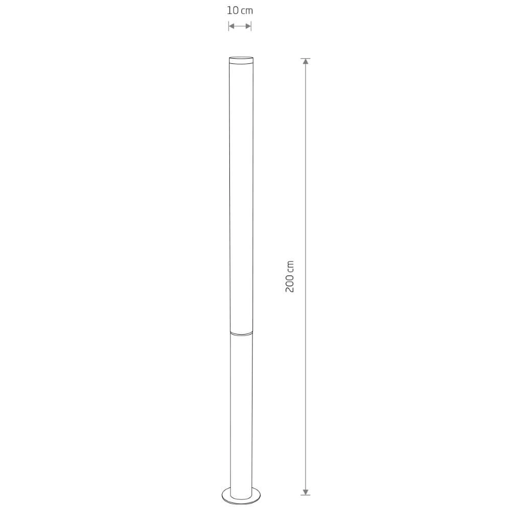 Sleek garden lamp Mia L LED 200cm Lyora 5903139113755