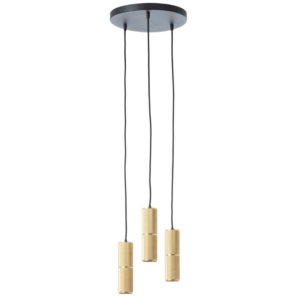3-light pendant lamp Marty Ø 30cm gold Brilliant 4004353438325