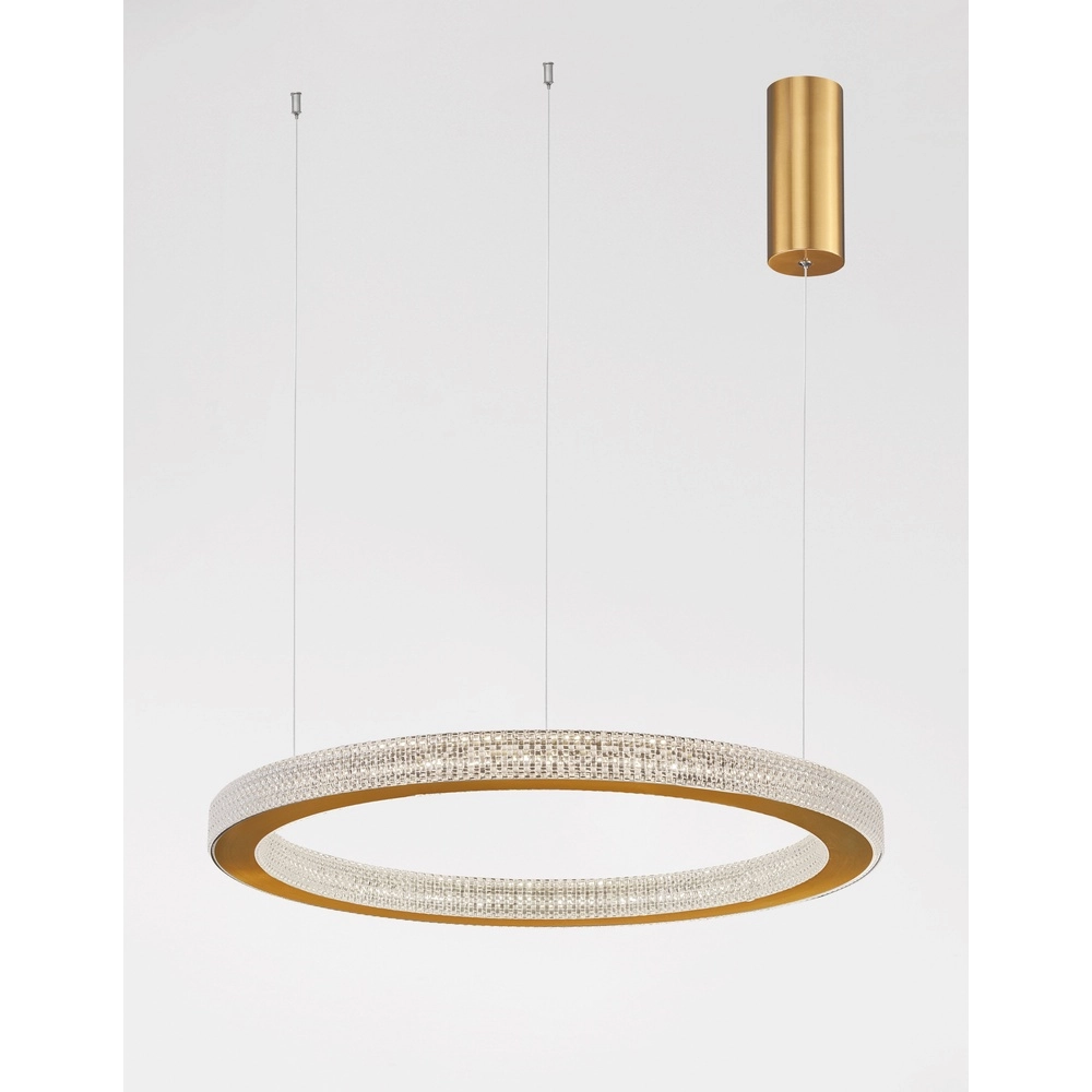 Pendant lamp Fiore gold Ø 60cm Lyora 5212017424136