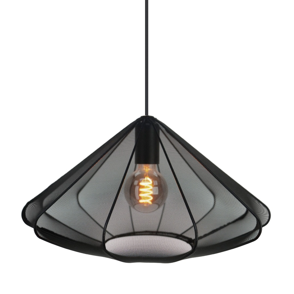 Pendant lamp Ø 42cm Dolwen Black - Japandi
