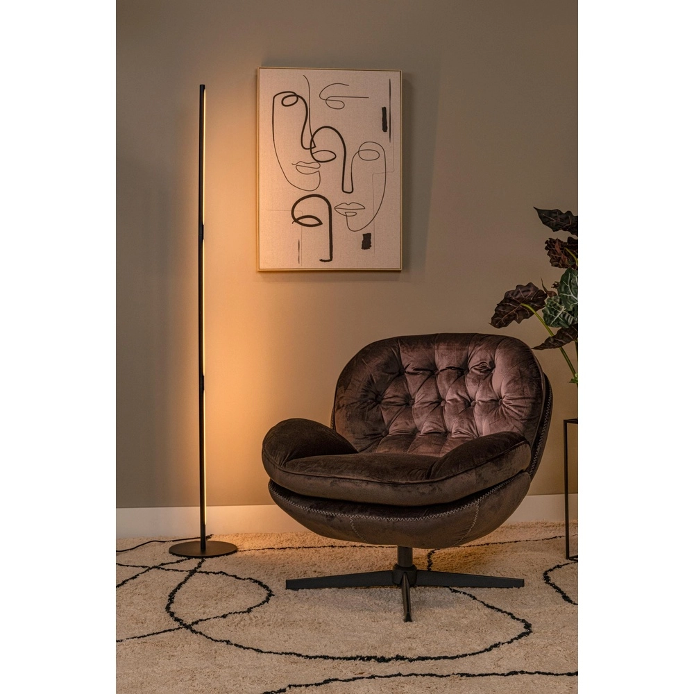Design floor lamp Finan Black Lucide 5411212680044