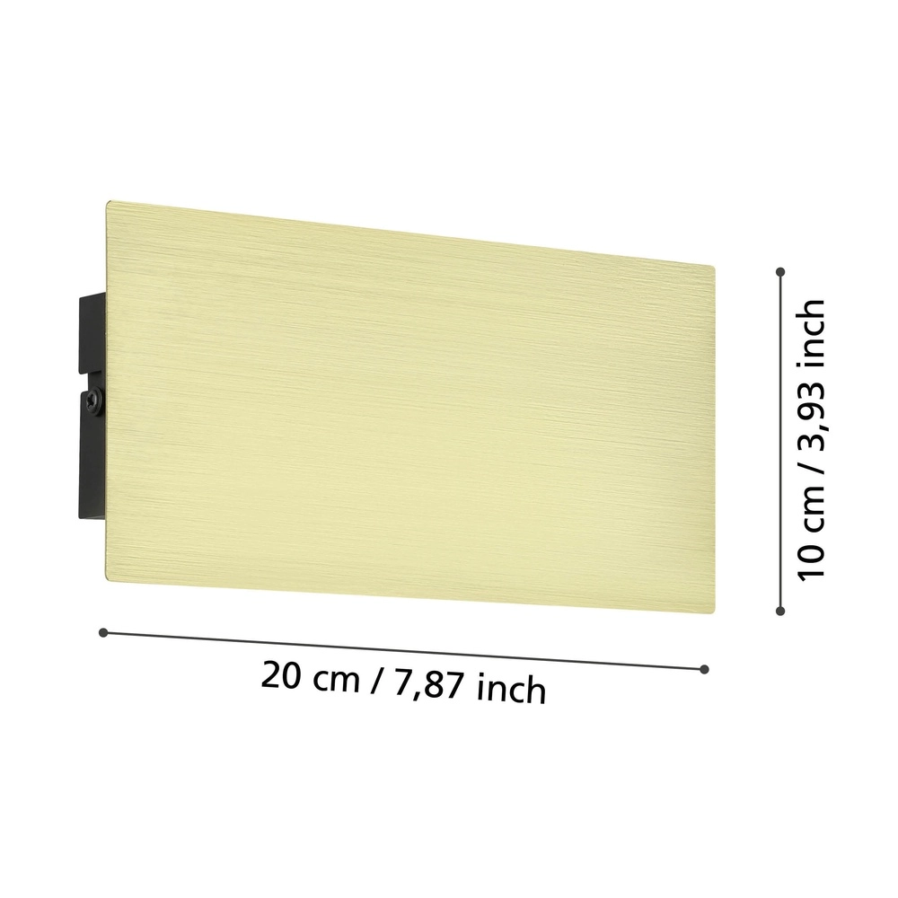 Sleek wall lamp Talamello 20cm - gold - led Eglo 9008606316465
