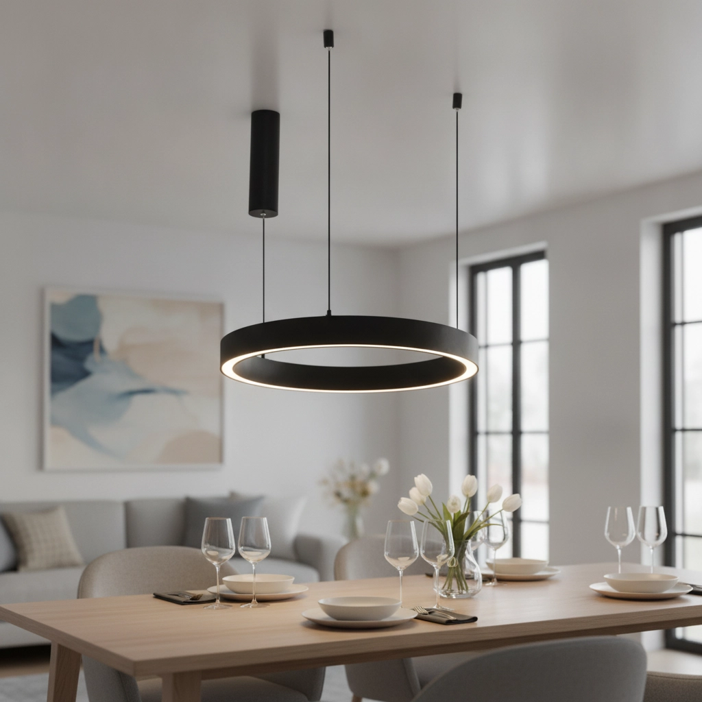 Design pendant lamp Sting black Ø 60cm