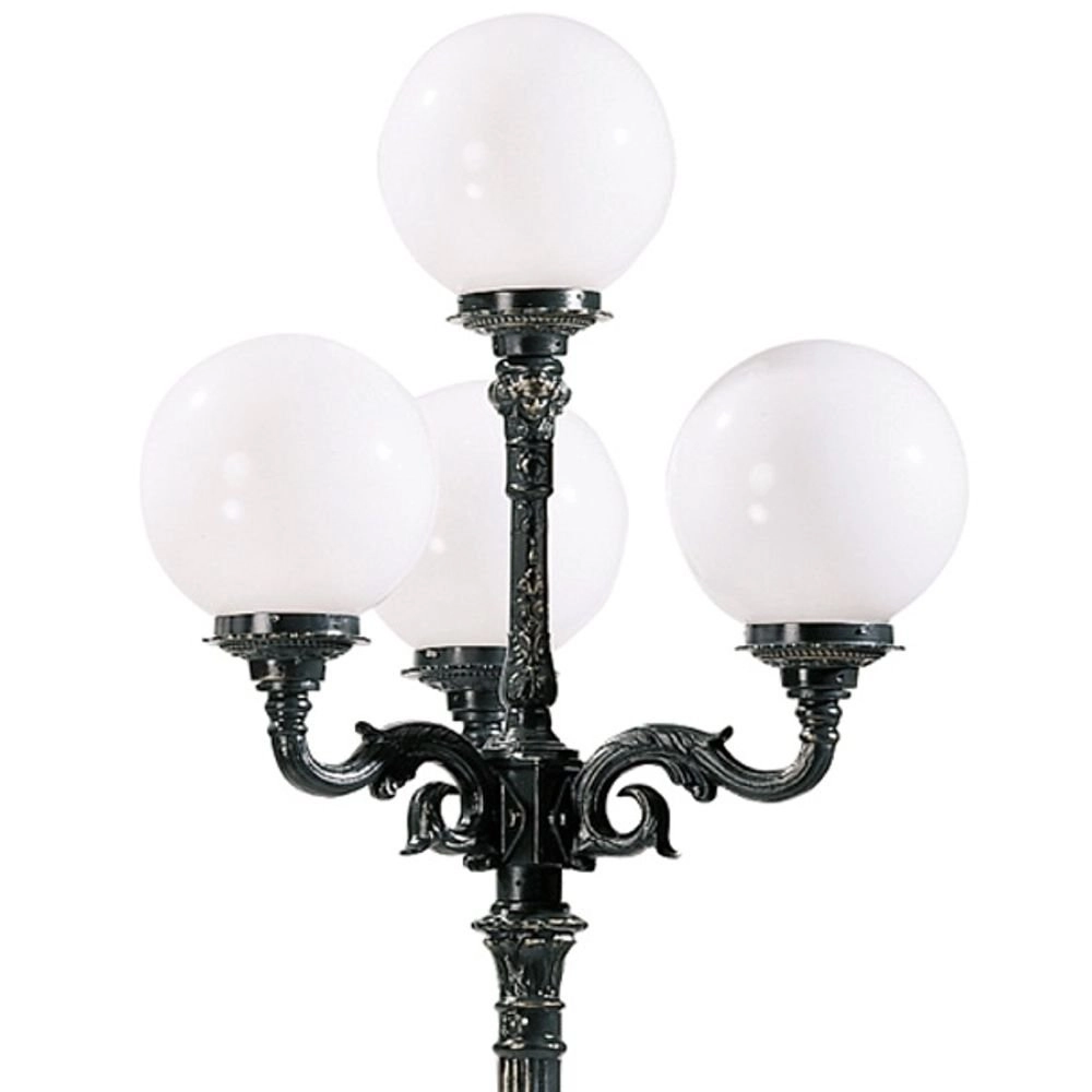 Pathway globe light Lyon 30 nostalgia - black KS Verlichting 8714732050449