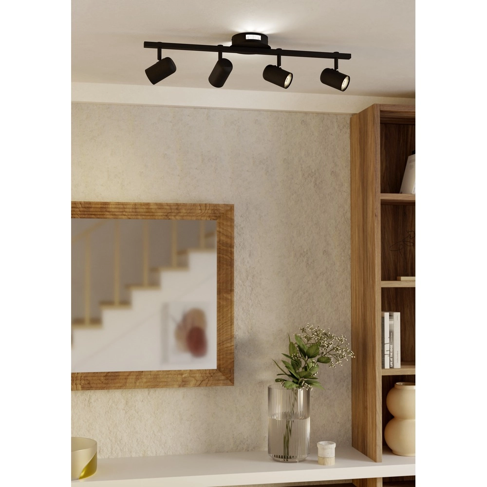 Surface-mounted spot Montemurro 4-light black Eglo 9008606392223