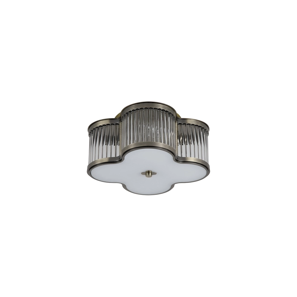 Ceiling lamp Lotus antique brass Ø 32cm Searchlight 5053423302133