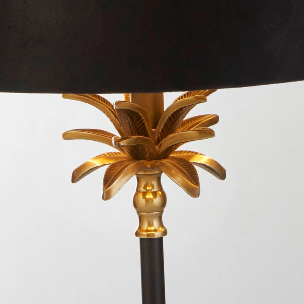 Table lamp Palm black with black hood Searchlight 5053423257389