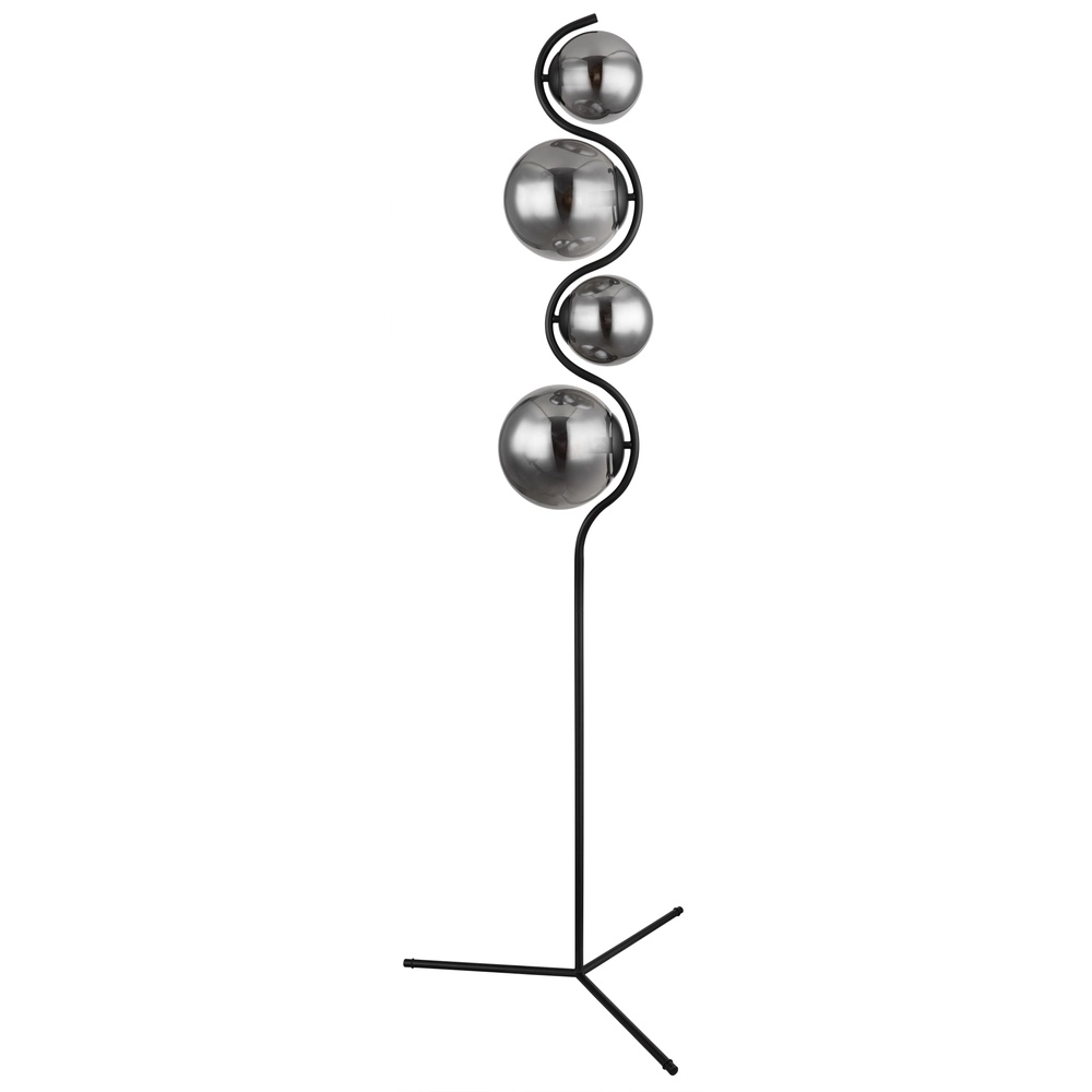 Modern floor lamp Porry 4-light black Globo 9007371431861