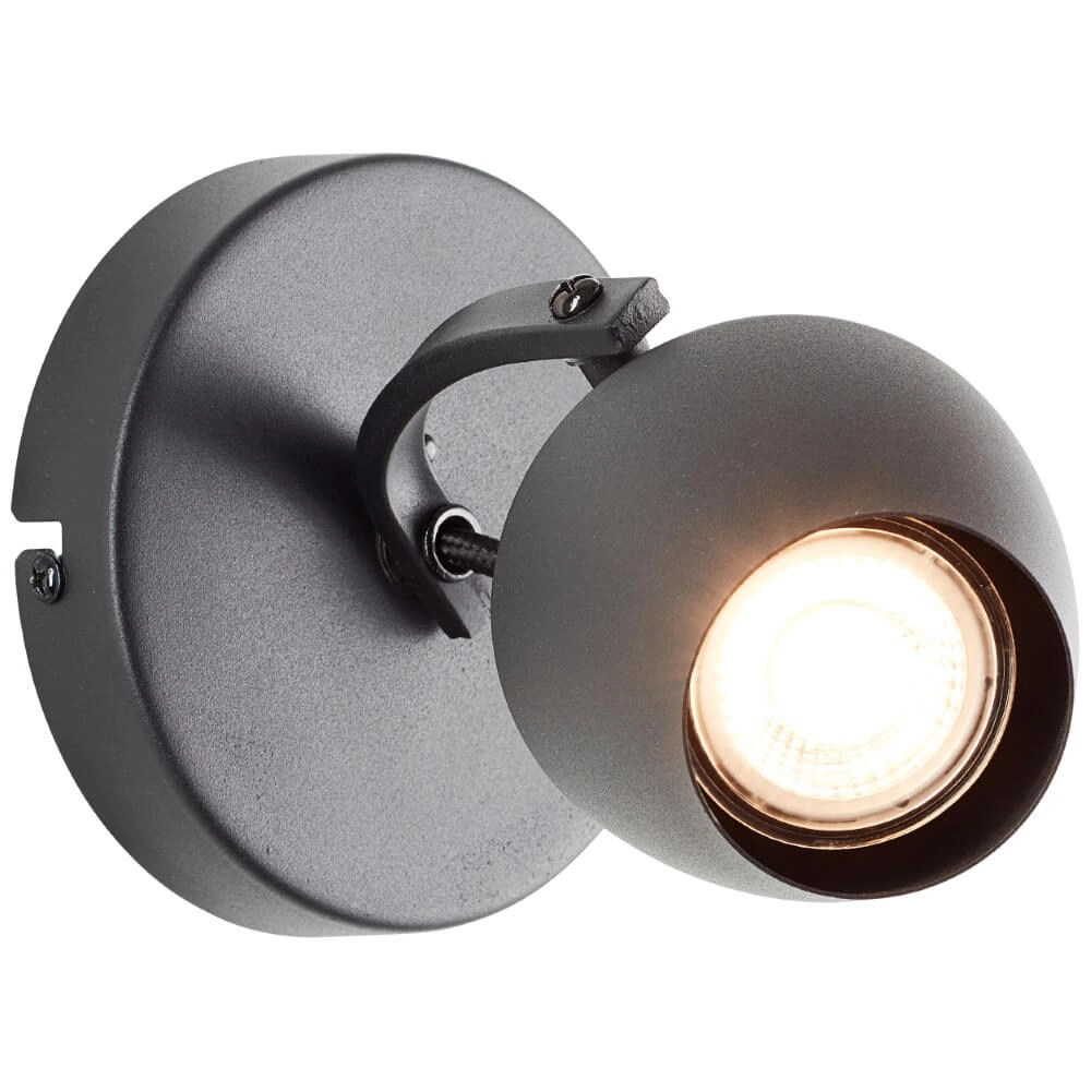 Surface-mounted spot Vertino black Brilliant 4004353441370