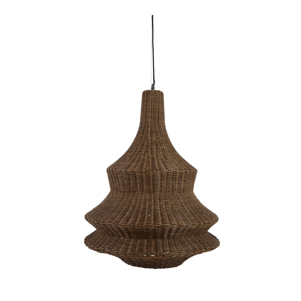 Rattan pendant lamp Nemzor Ø 52cm brown Light & Living 8717807859831