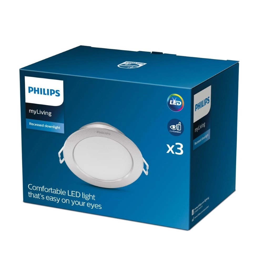 Spot lamp Diamond 3x Ø 9.5 cm Philips 8718699778095