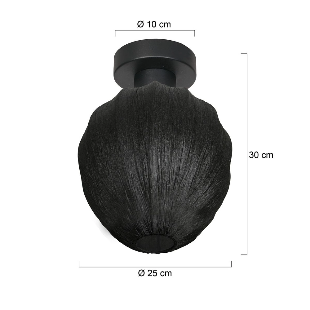 Ceiling lamp Bloeba black Steinhauer 8712746181043