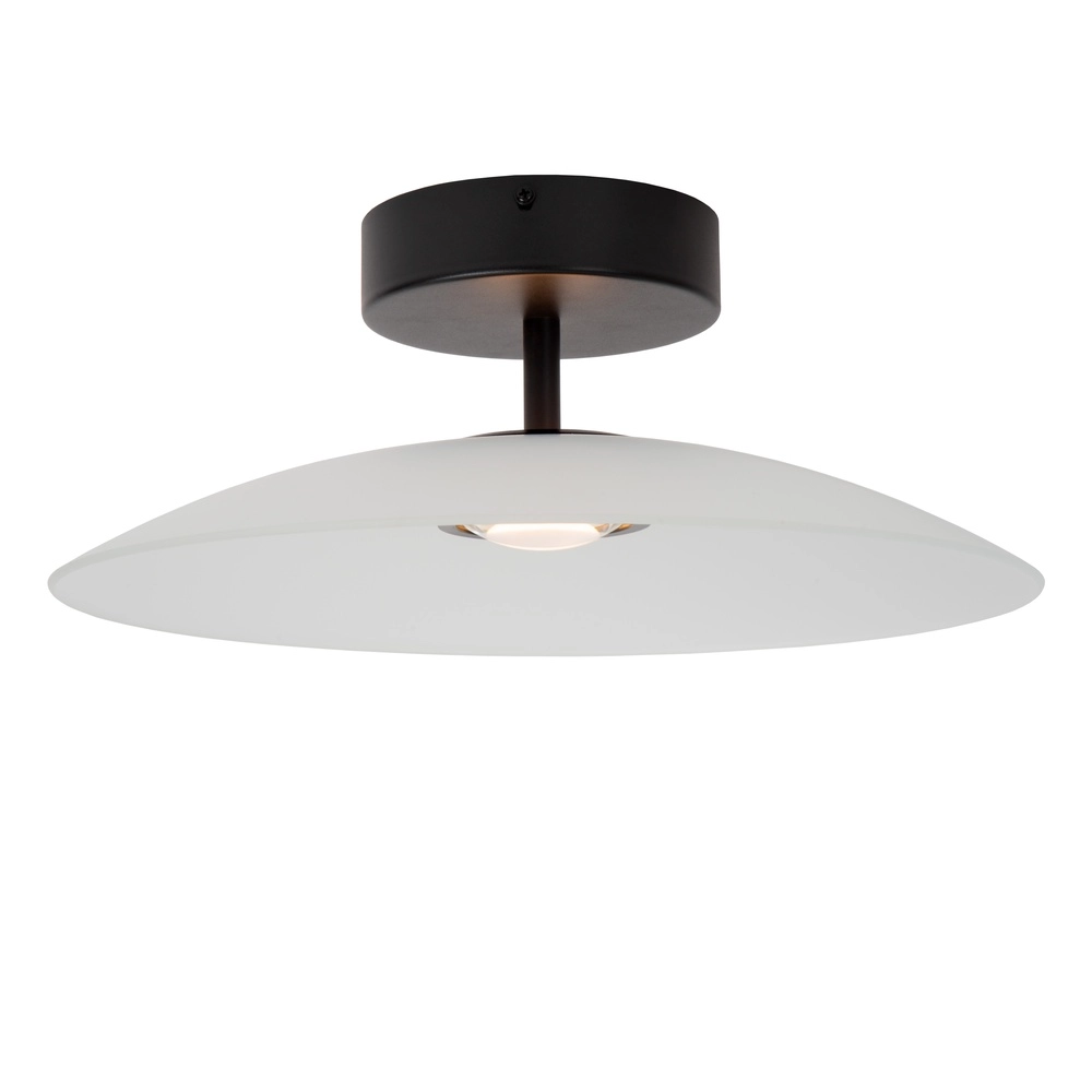Sleek ceiling lamp Menga Ø 40cm white glass Premium by Lucide 5411212251213