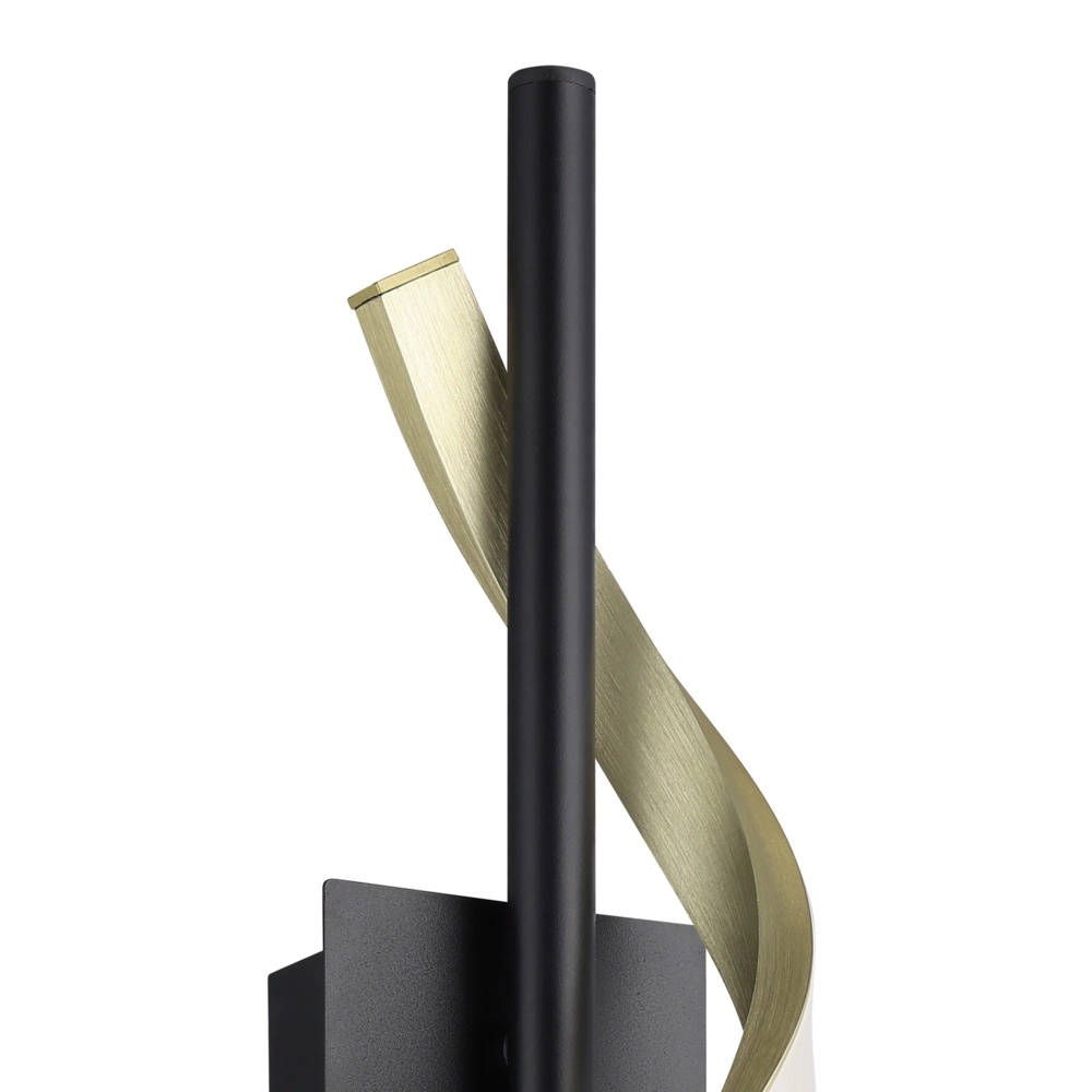 Wall lamp Conaprato black with gold Eglo 9008606357369