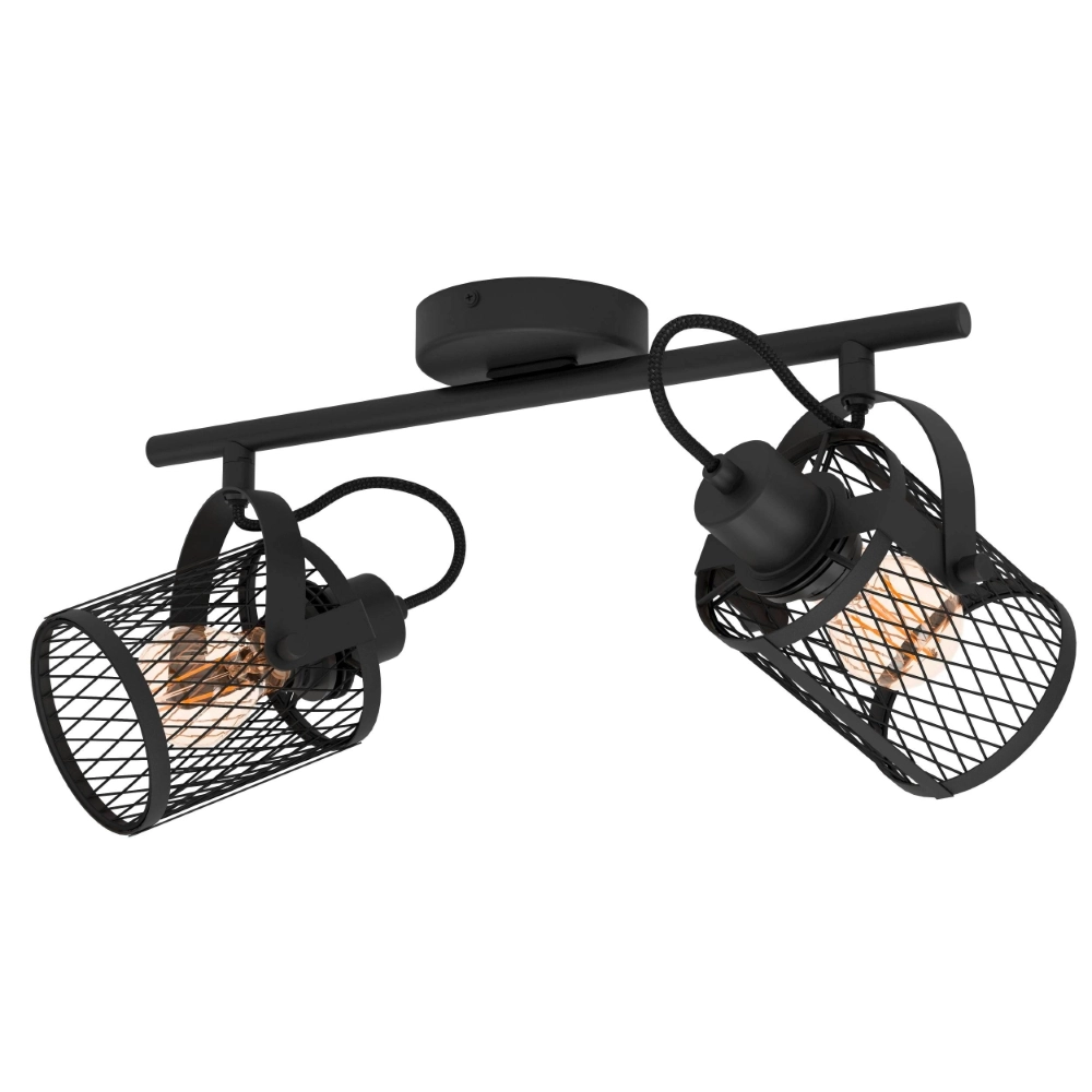 Ceiling lamp Dellow 1 black 2-lightest