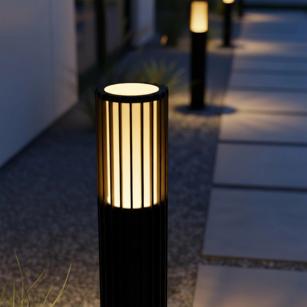 Pedestal lamp Timbala Black Lucide 5411212114020