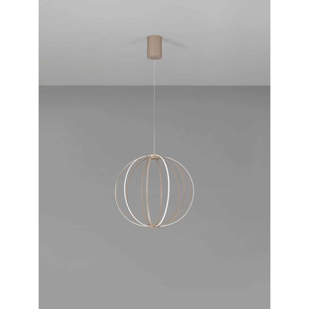 Pendant lamp Brea beige Ø 50cm Lyora 5212017494375