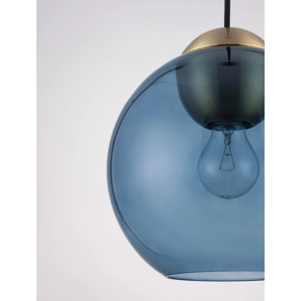 Design pendant lamp Midori blue glass Lyora 5212017434258