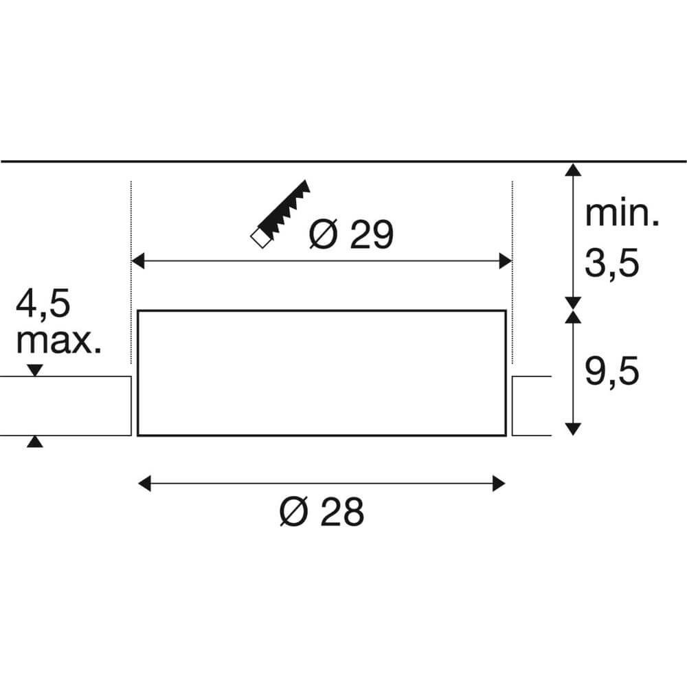 Recessed ceiling lamp Medo 30 white Ø 30cm SLV 4024163297691
