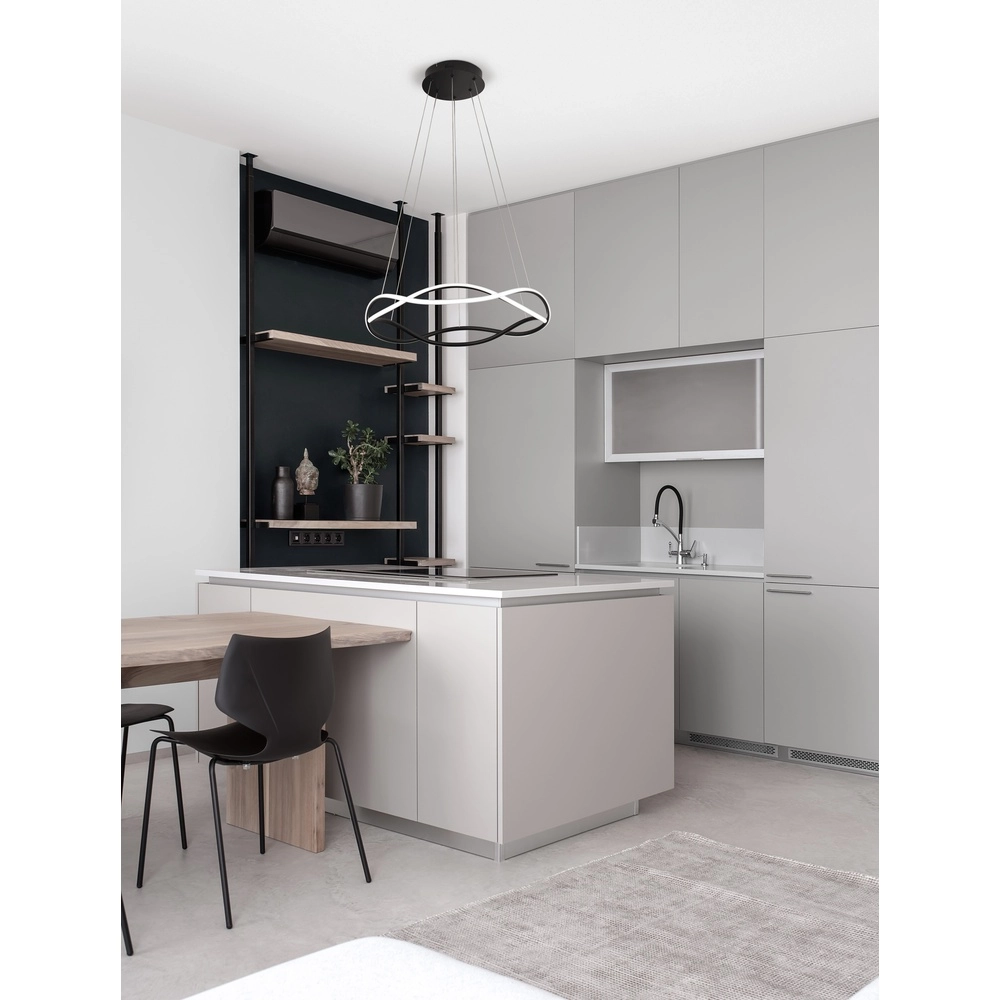 Design pendant lamp Jinal black Ø 60cm Lyora 5212017438737