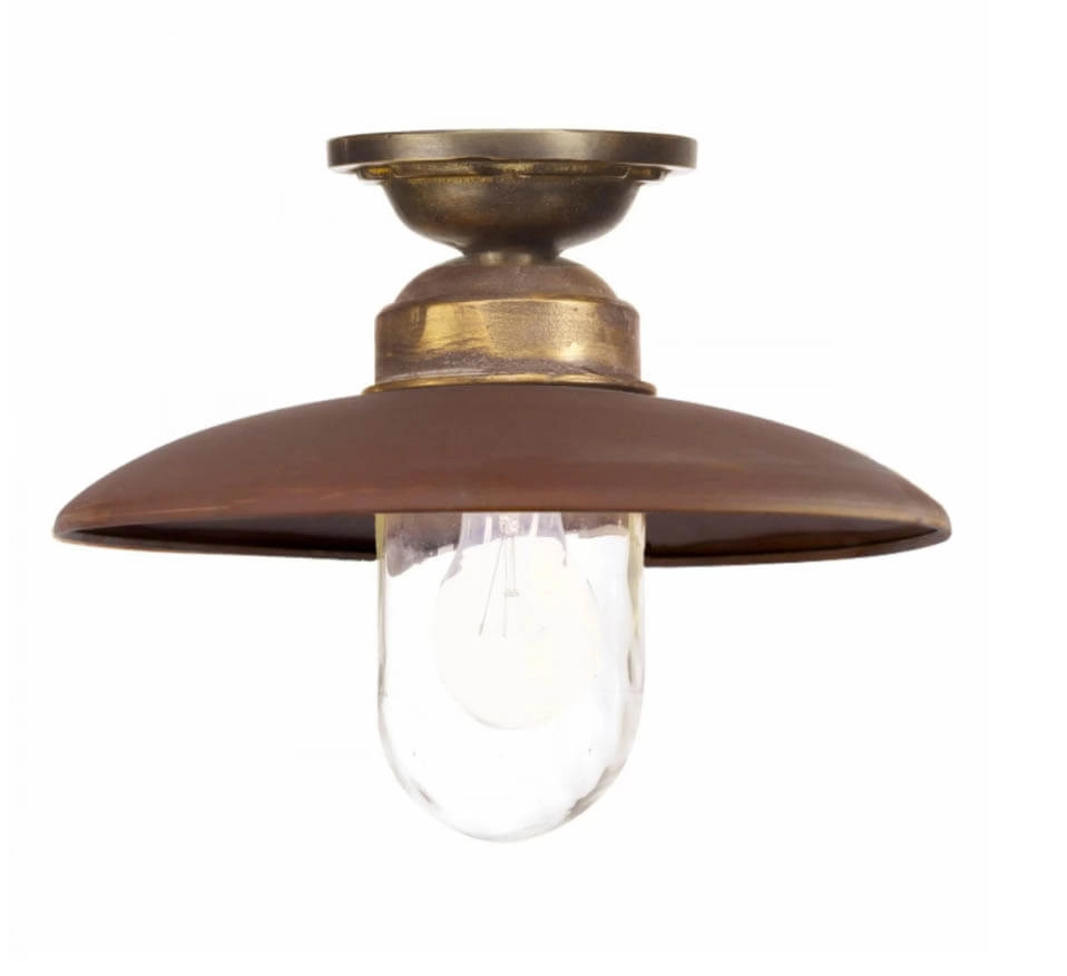 Copper ceiling lamp Landes