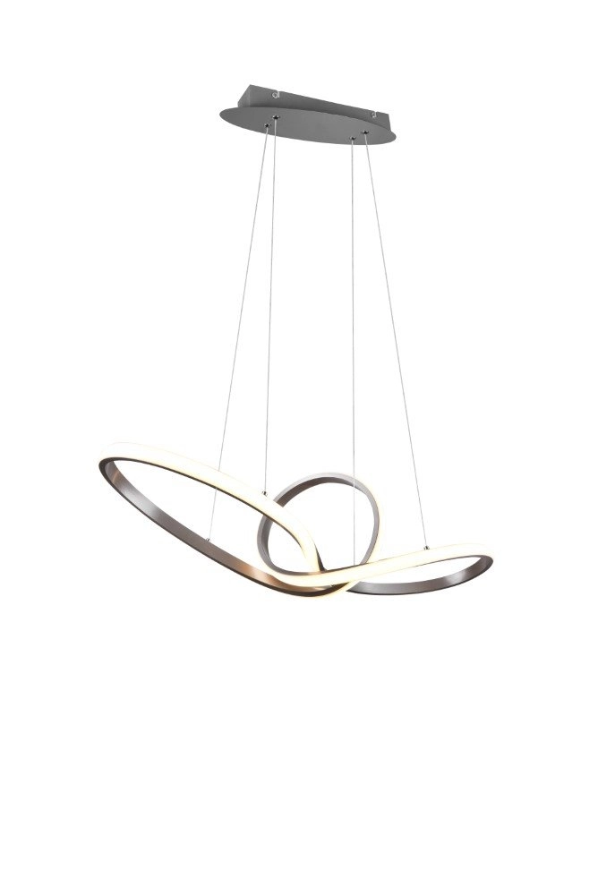 Pendant lamp Sansa gray Trio 4017807488692