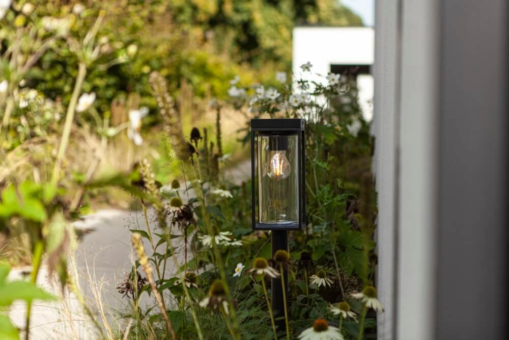 Standing garden lamp Flair black solar Lutec 6939412070766