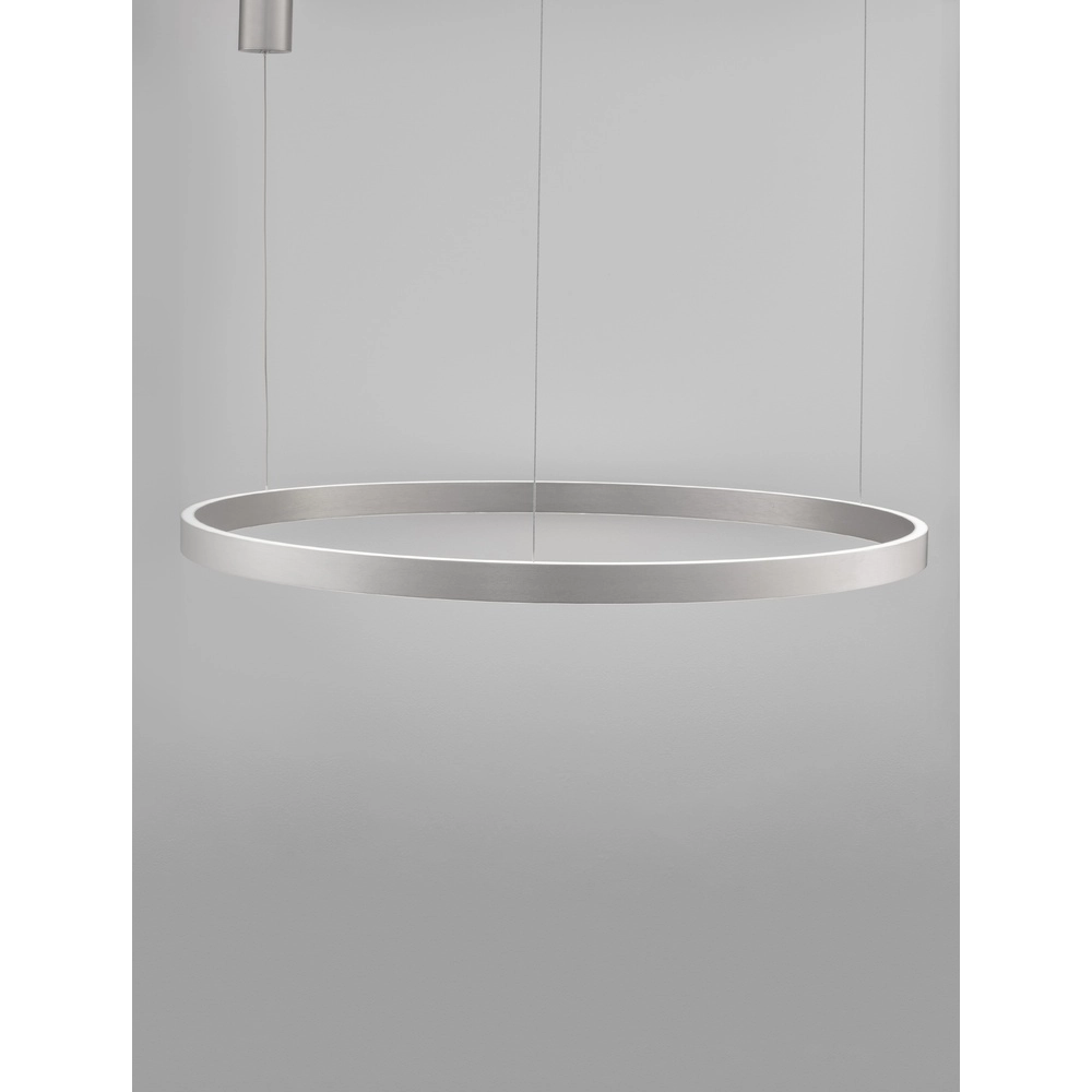 Design pendant lamp Elowen silver grey Ø 98cm Lyora 5212017439154