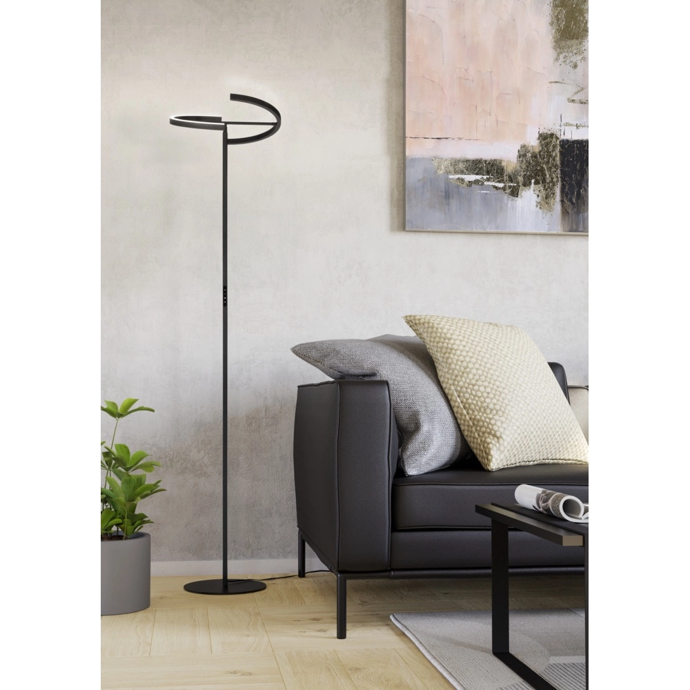 Design floor lamp Castelpoto black Eglo 9008606357291