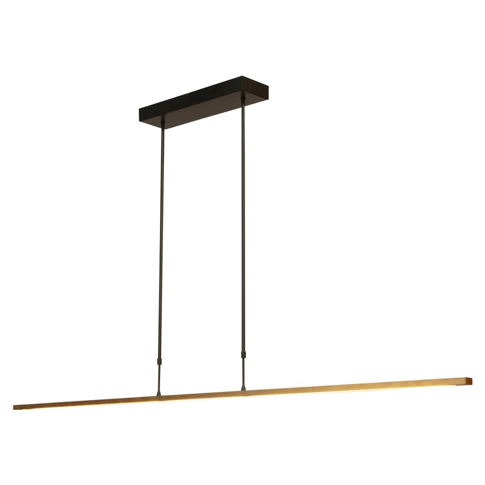 Black hanging lamp Real 2 160cm with gold