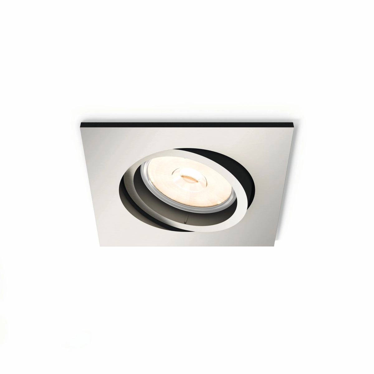 Downlight Donegal GU10 9cm square matt chrome Philips 8718696160961