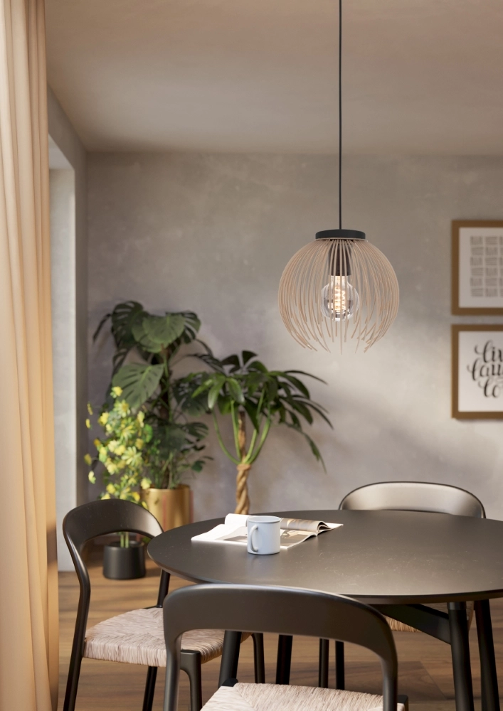 Design pendant lamp Alhabia Ø 23.5cm sand brown Stars of Light 9008606353101
