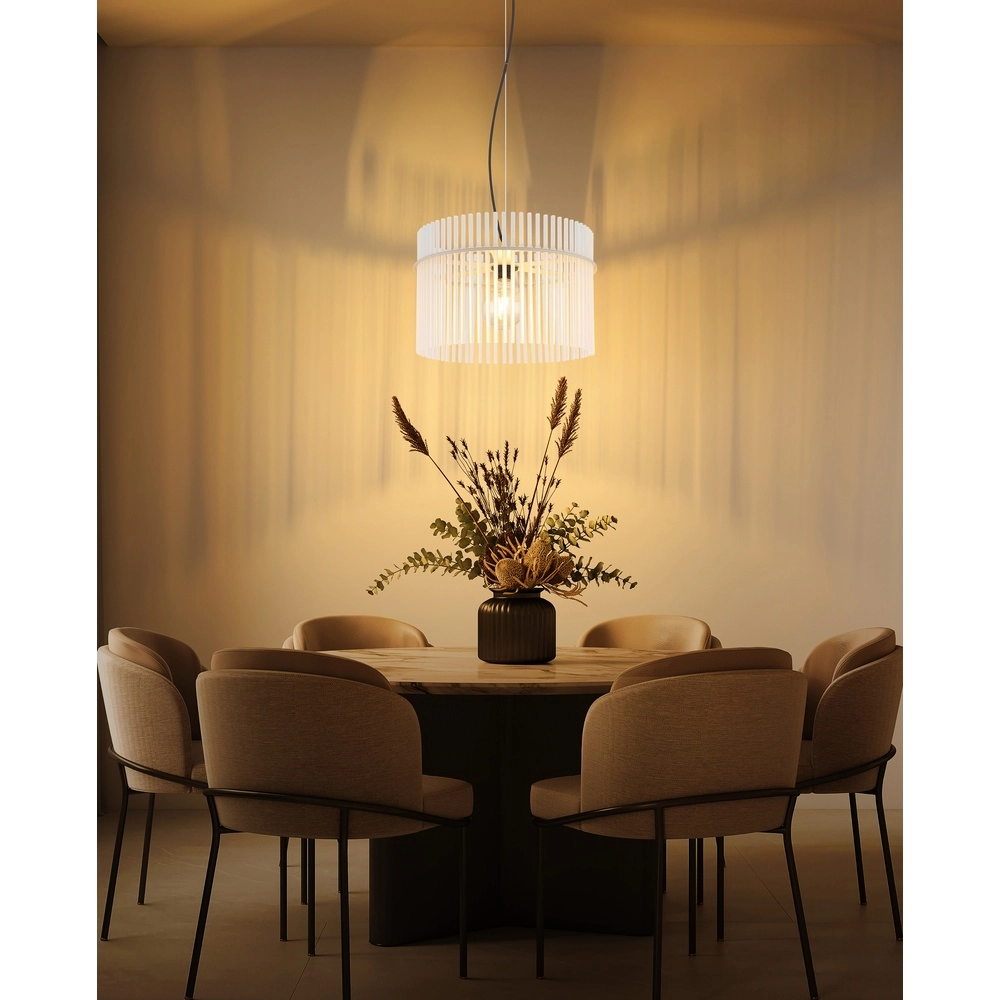 Pendant lamp Gorley sand brown with glass Ø 40cm Globo 9007371578702