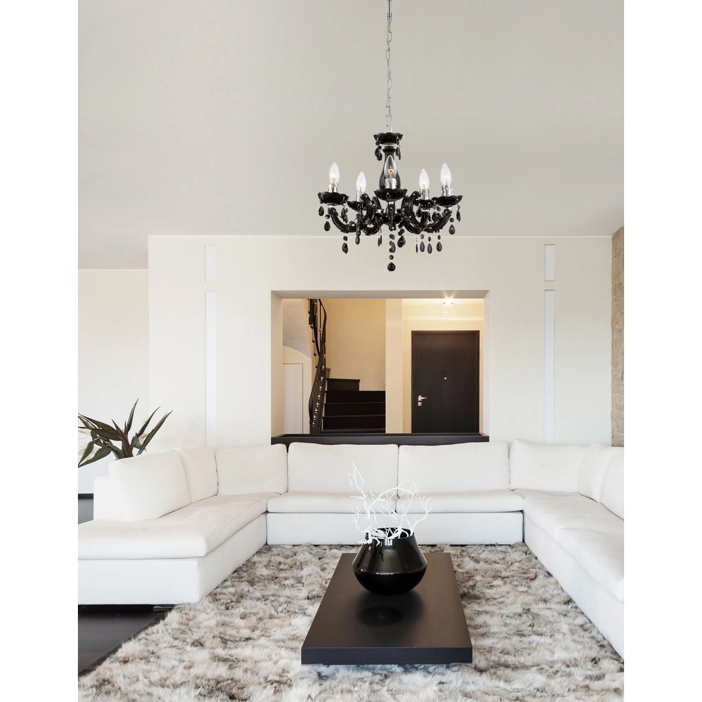 Black chandelier Cuimbra Ii classic Globo 9007371256754