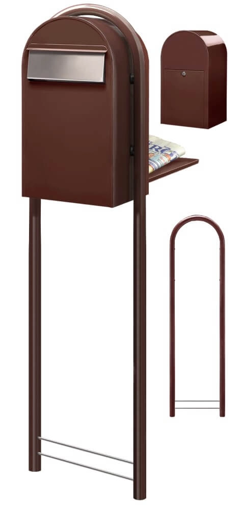 Mailbox Grande B 8017 i Dark brown Bobi 6417237034267