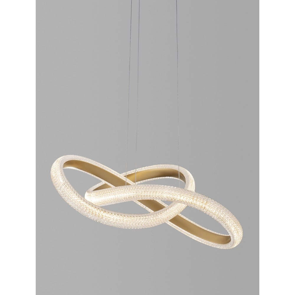 Pendant lamp Medora Curl gold 52.5cm Lyora 5212017433428