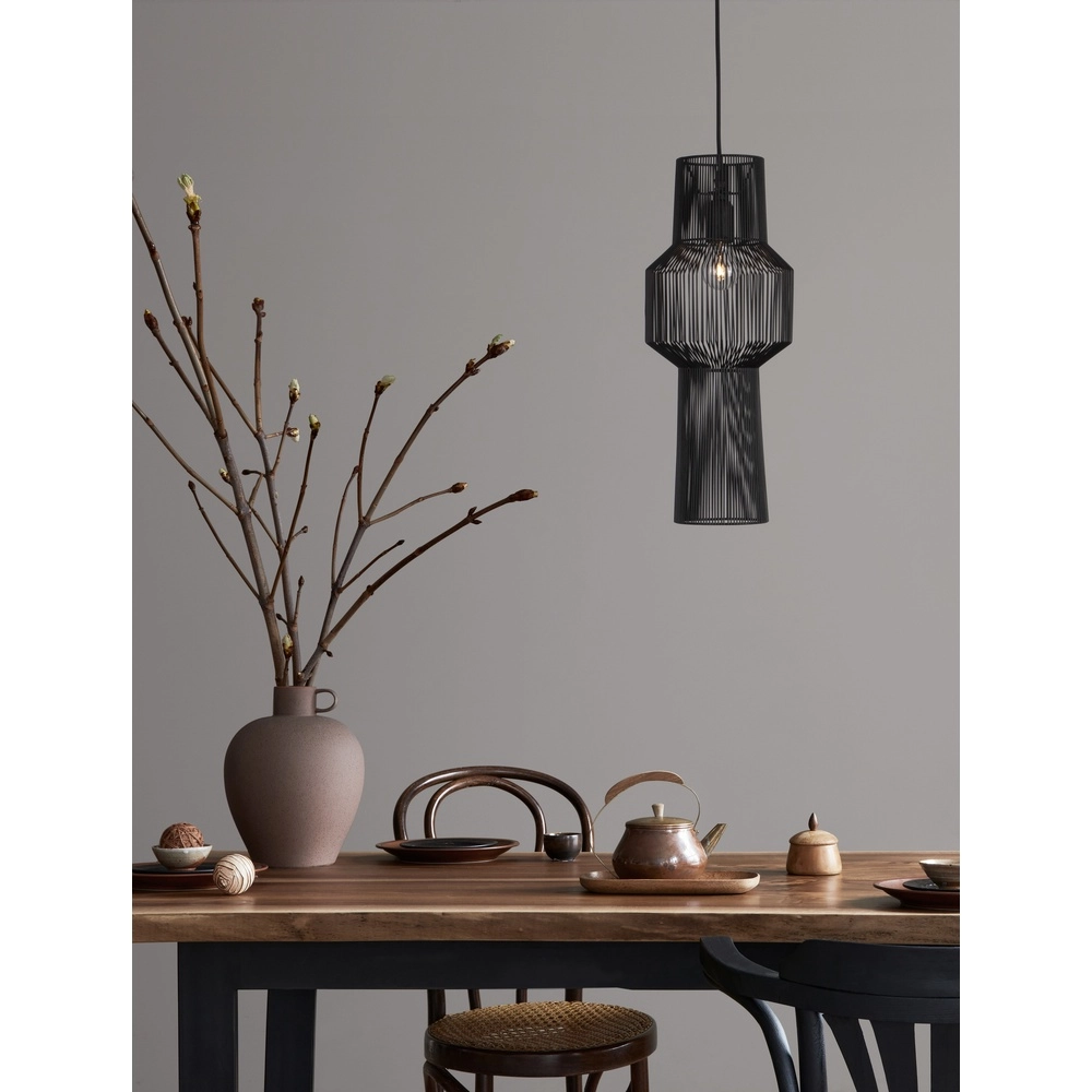 Bohemian pendant lamp Bredo Ø 21cm black